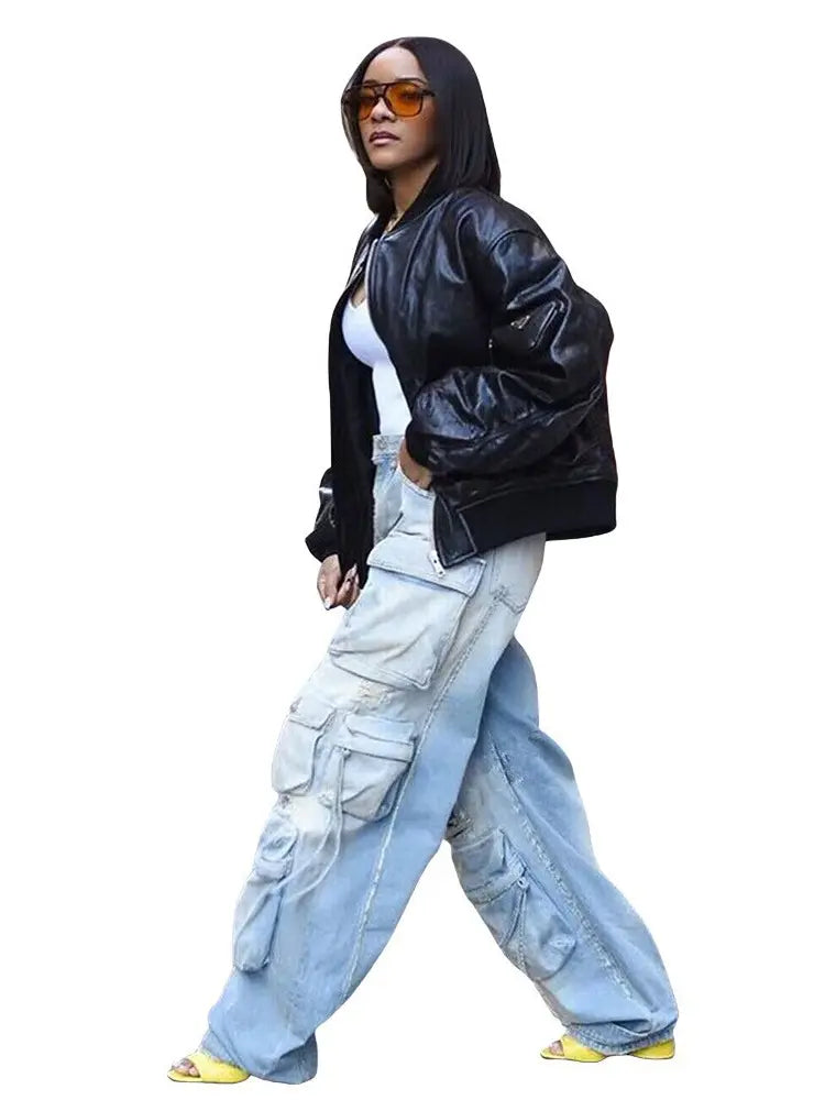 Jean cargo style urbain
