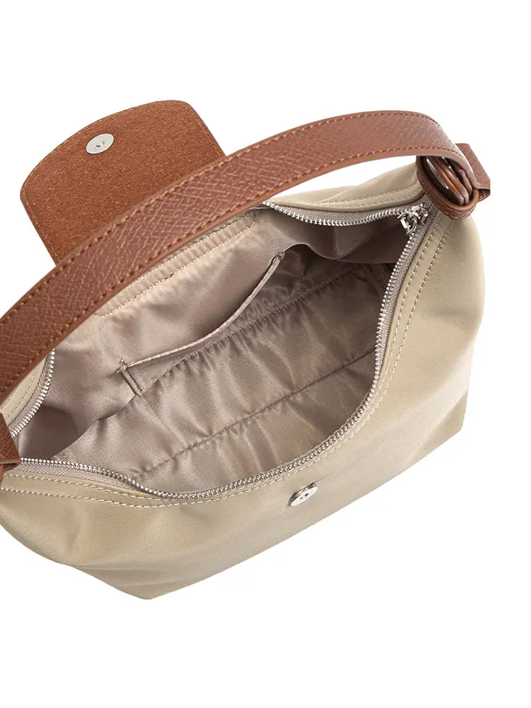 Sac à bandoulière et à bandoulière en cuir PU colorblock