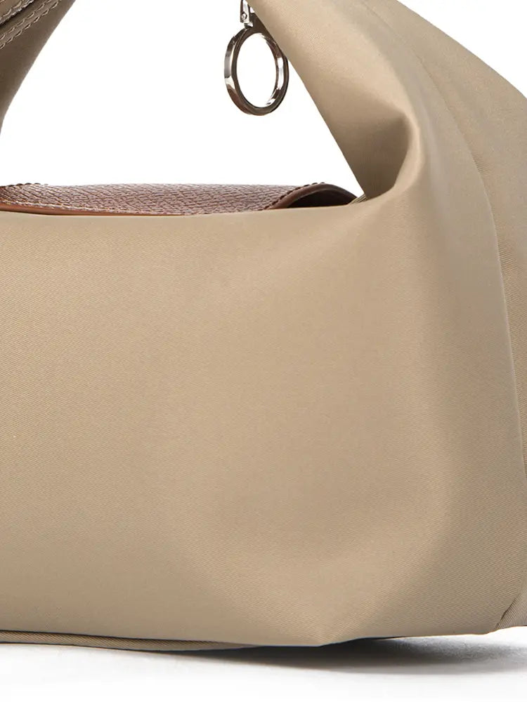 Sac à bandoulière et à bandoulière en cuir PU colorblock