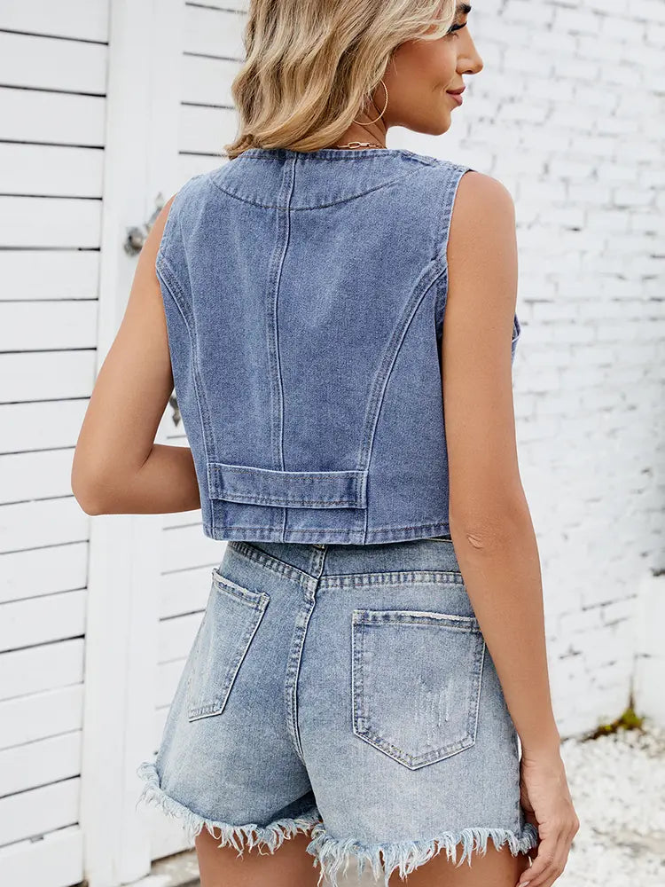 Débardeur en jean tendance