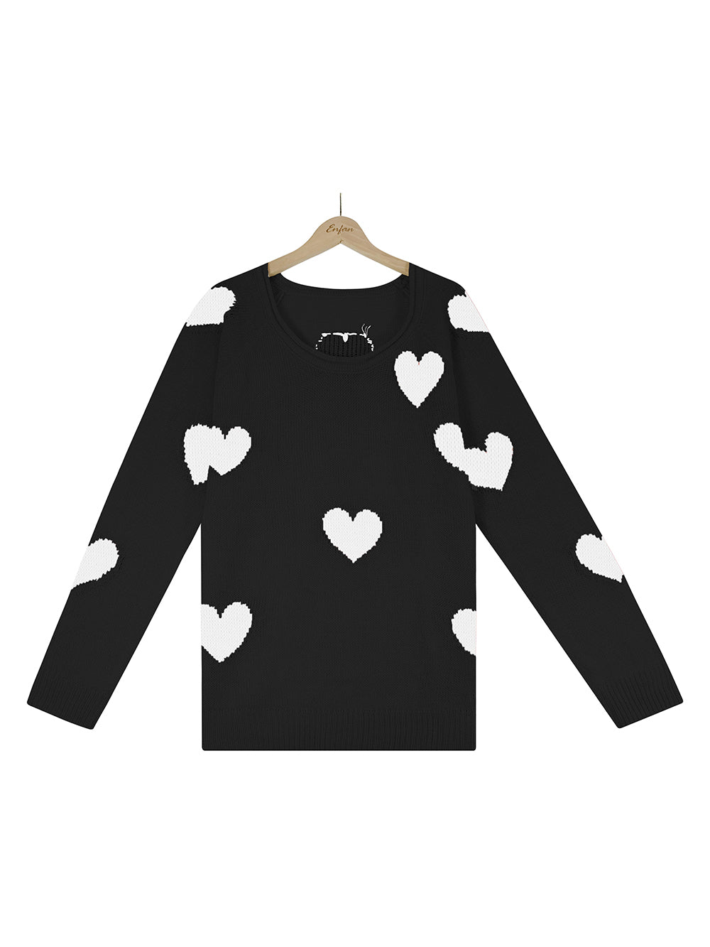 Pull en tricot à col en V pour la Saint-Valentin