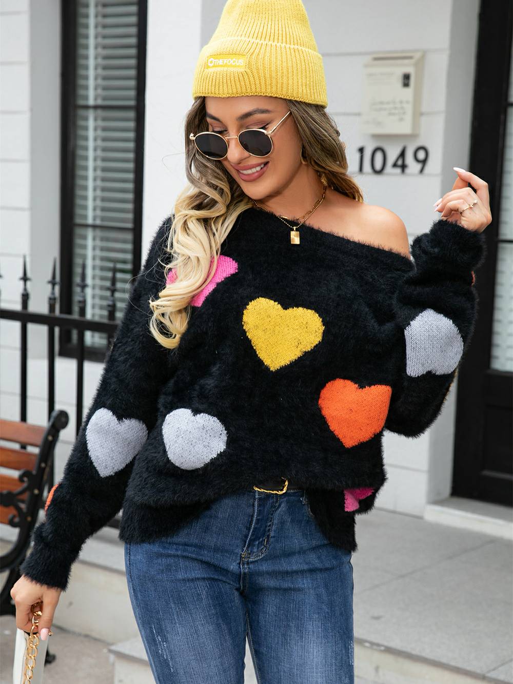Furry Love Sweater with Heart