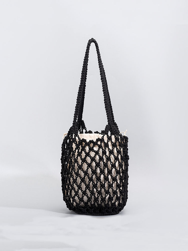 Sac en filet de pêche tissé en fil de coton