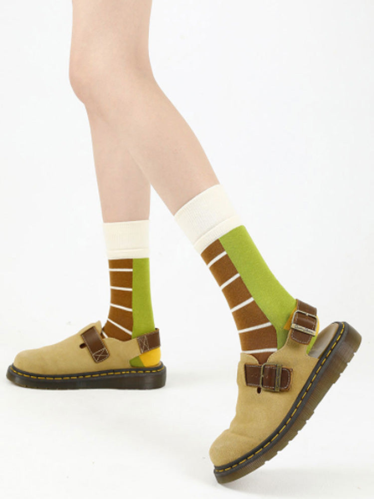 Sweet Print Knee-High Socks
