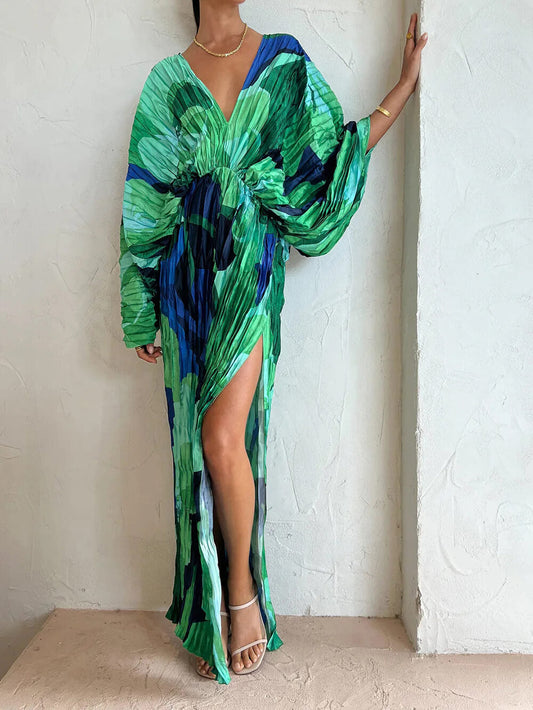 Robe longue décontractée et ample 