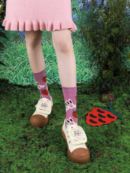 Chaussettes mi-mollet en forme de lapin mignon