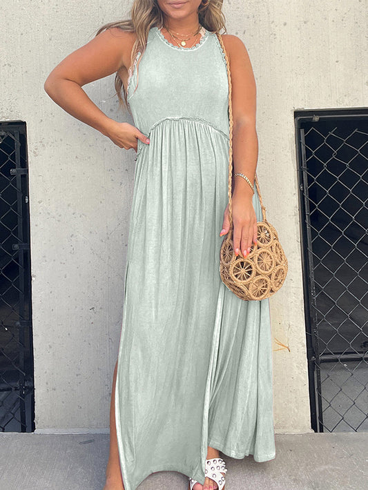Robe fendue à panneaux