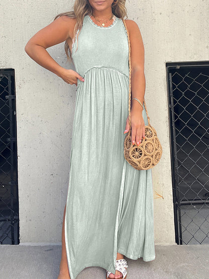 Robe fendue à panneaux