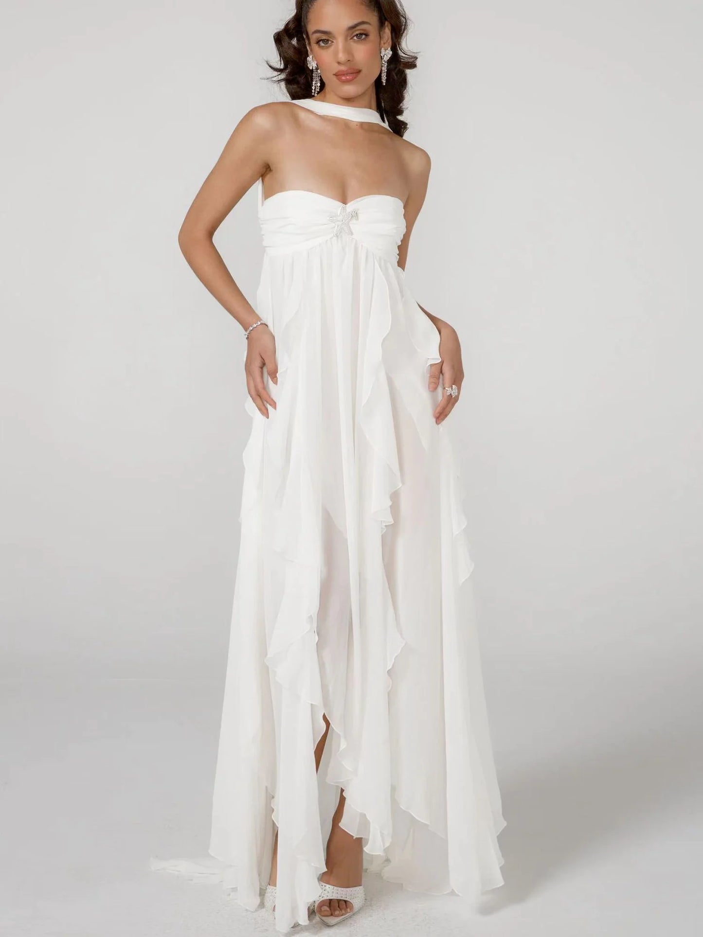Robe asymétrique Twilight Cascade