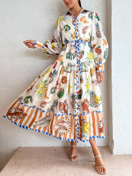 Theo Shirtdress In Multi