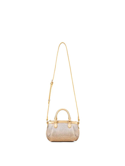 Rhinestone Embellished Hobo Dumpling Bag