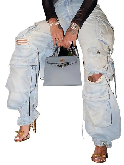 Jean cargo style urbain