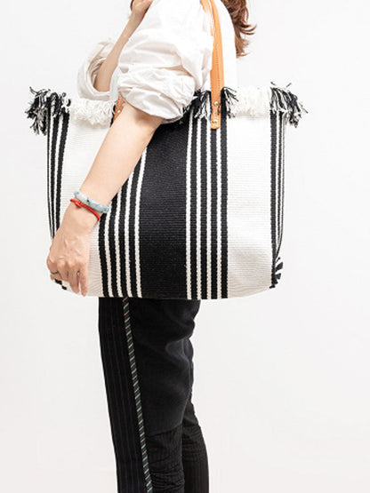 Sac fourre-tout en toile à bandoulière