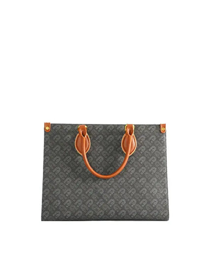 Grand sac fourre-tout à imprimé lettre Street Style