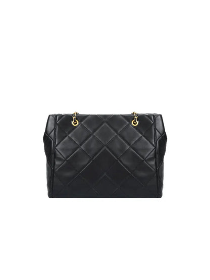 Quilted Chain Crossbody Bag in Chanel-Inspired Style