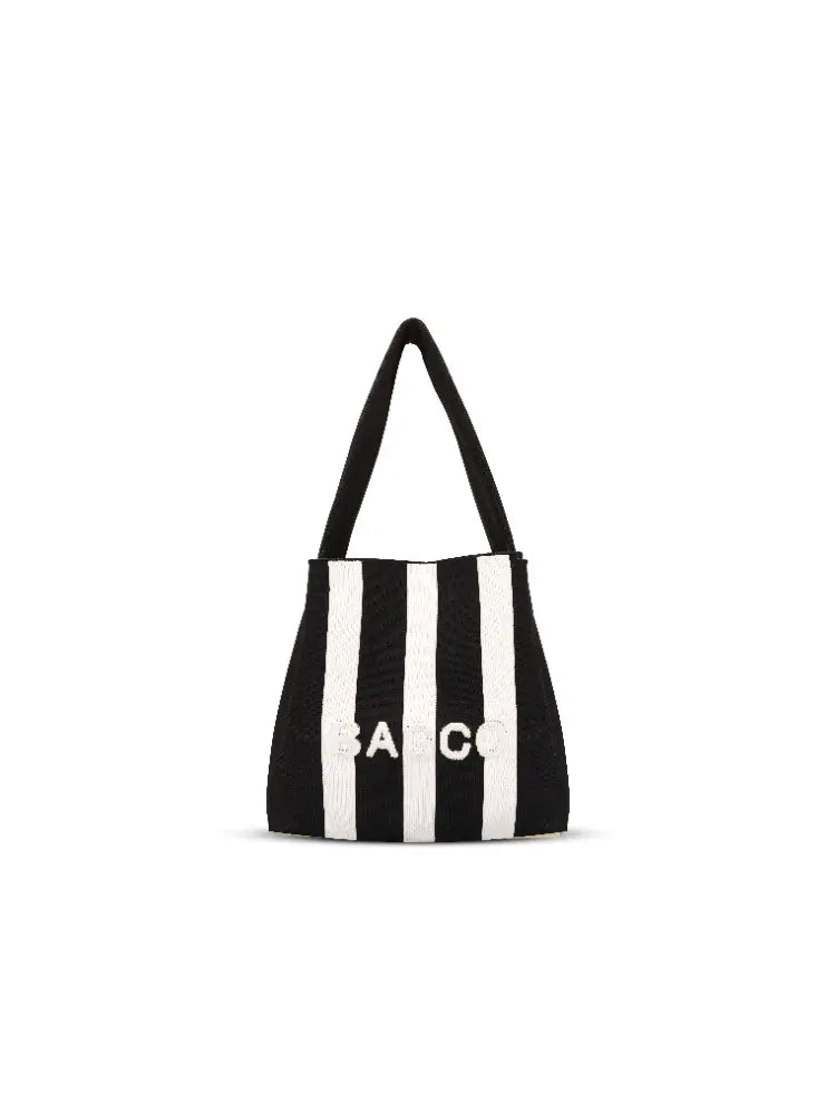 Sac fourre-tout en tricot colorblock