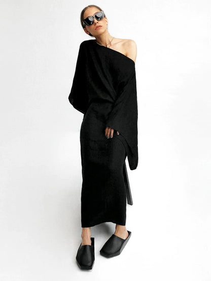 Robe kimono en lin cramoisi Breeze
