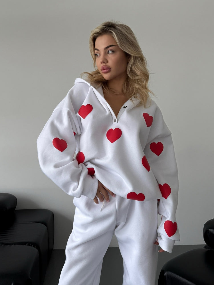 Heart Design Hoodi