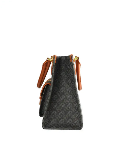 Grand sac fourre-tout à imprimé lettre Street Style