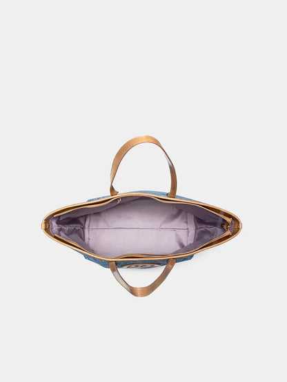 Woven Luxe Tote Bag for Women