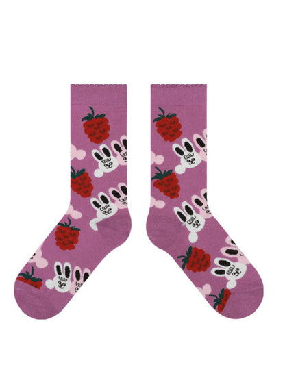 Chaussettes mi-mollet en forme de lapin mignon