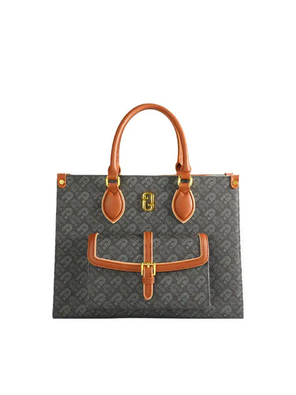 Grand sac fourre-tout à imprimé lettre Street Style