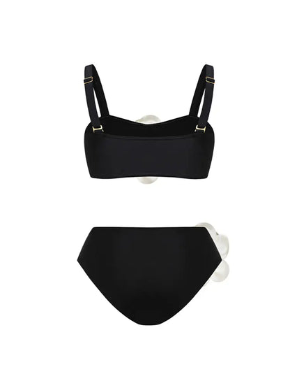 Halter 3D Floral Sexy Bikini Set