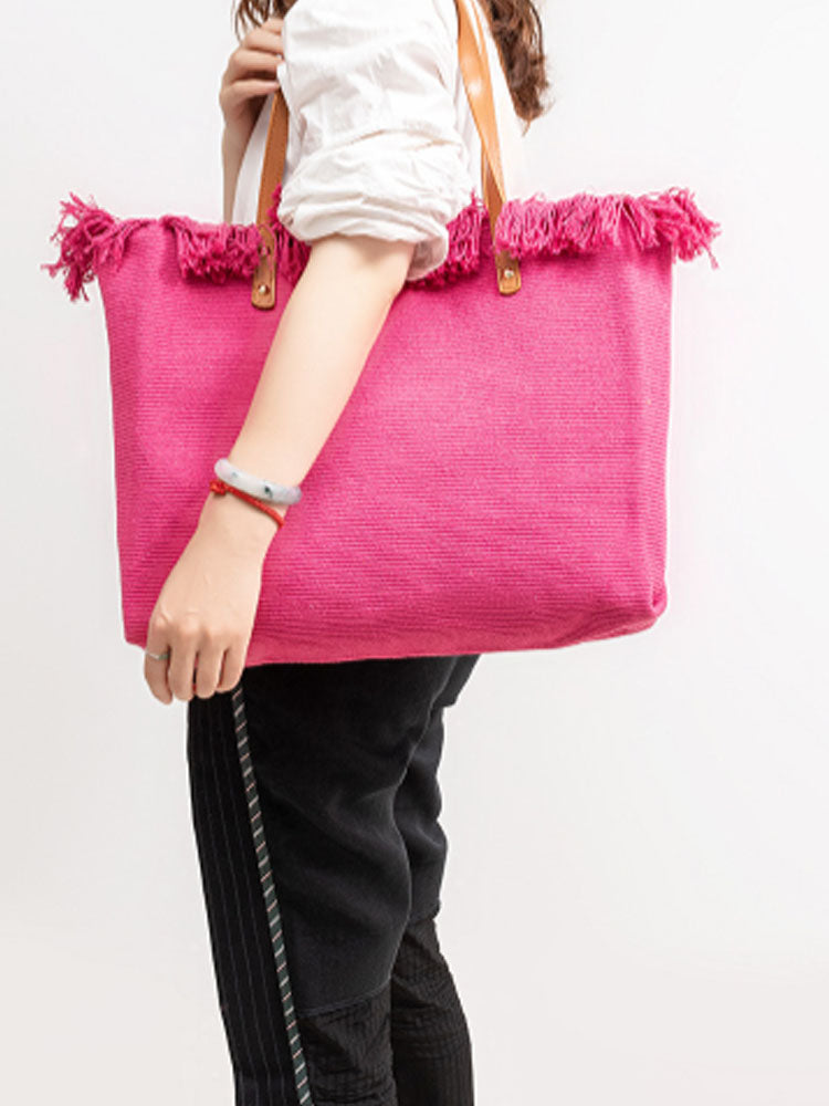 Sac fourre-tout en toile à bandoulière
