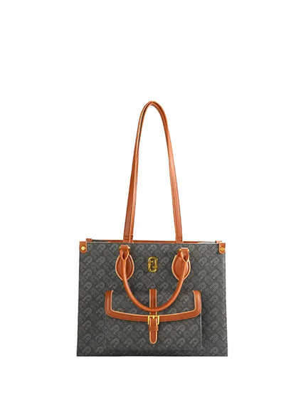Grand sac fourre-tout à imprimé lettre Street Style