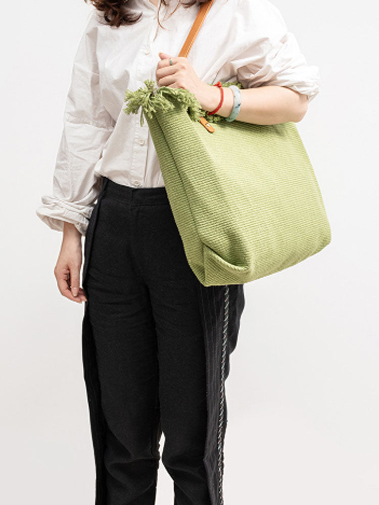 Sac fourre-tout en toile à bandoulière