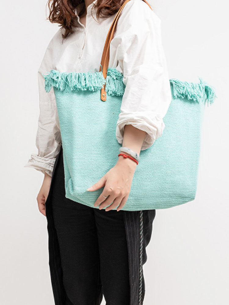 Sac fourre-tout en toile à bandoulière