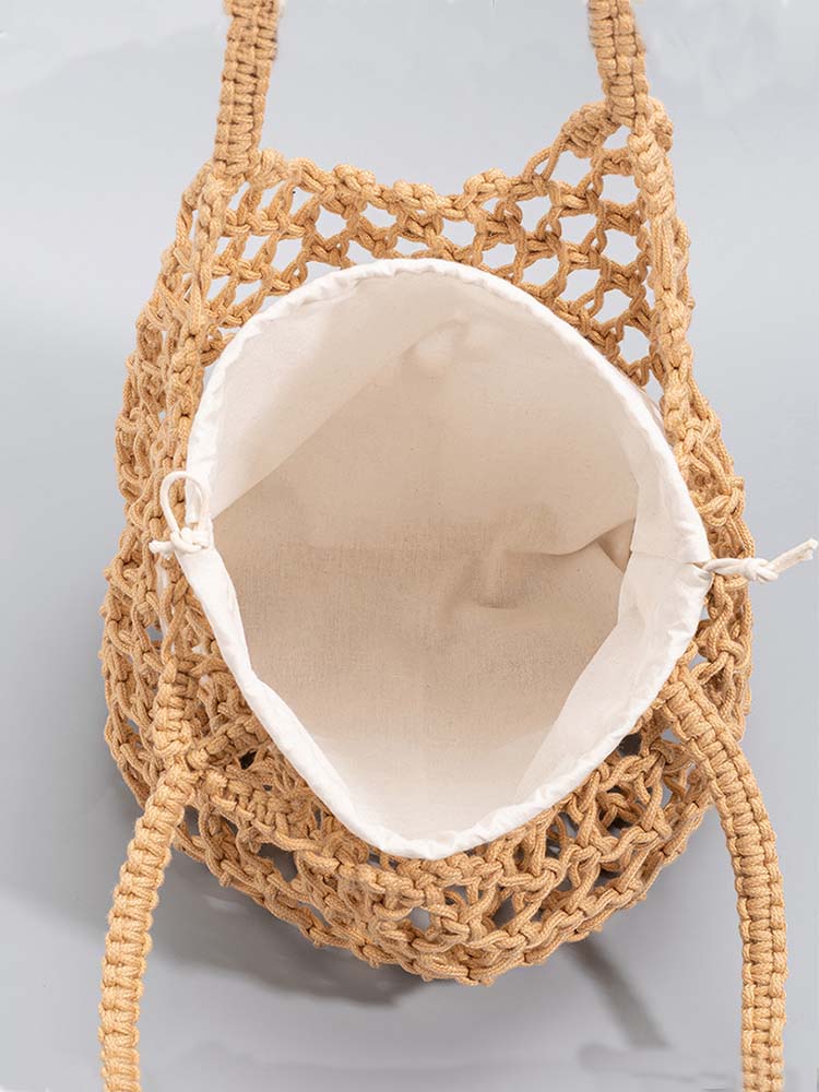 Sac en filet de pêche tissé en fil de coton