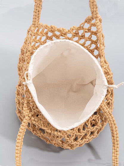 Sac en filet de pêche tissé en fil de coton