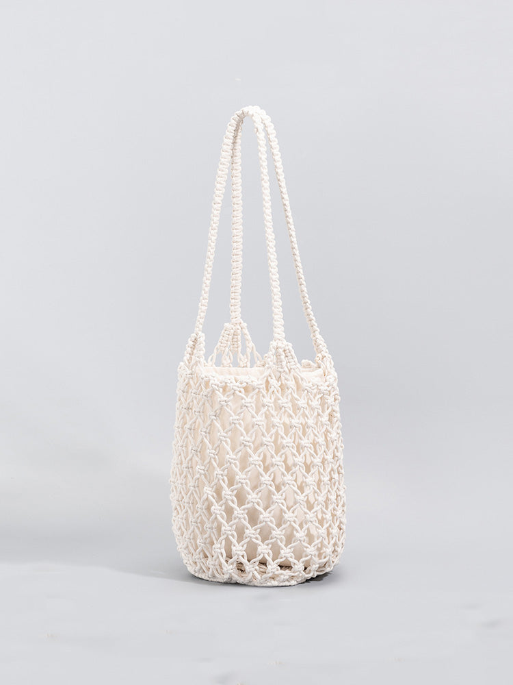 Sac en filet de pêche tissé en fil de coton