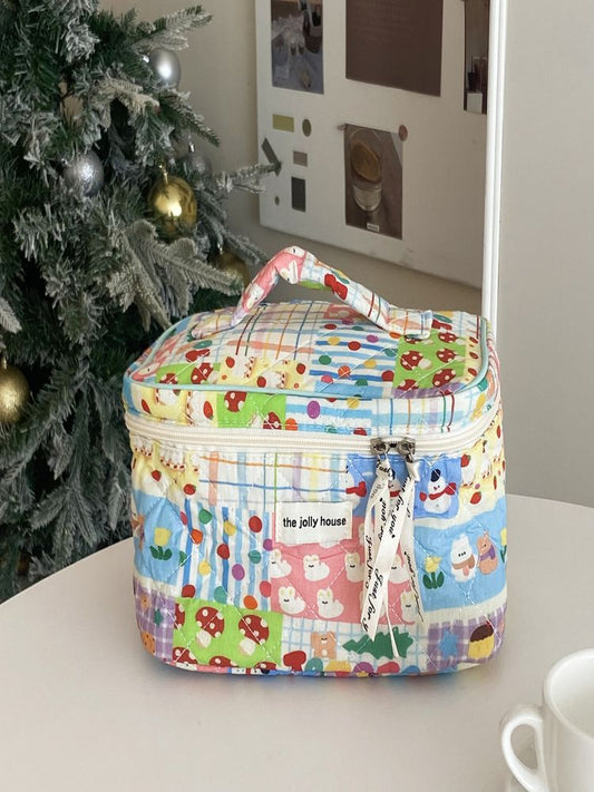 Colorful Garden Makeup Bag