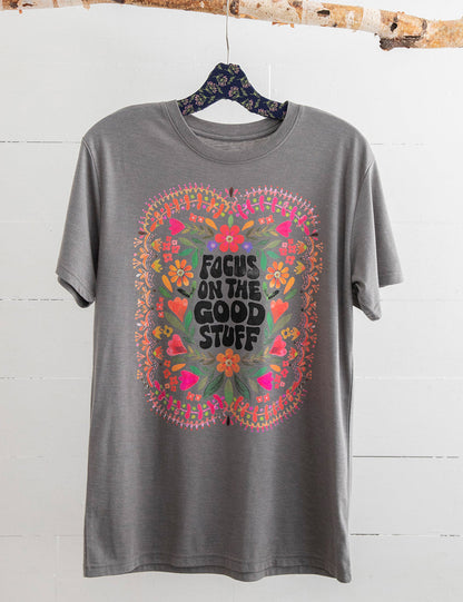 T-shirt oversize « Focus On The Good Stuff »