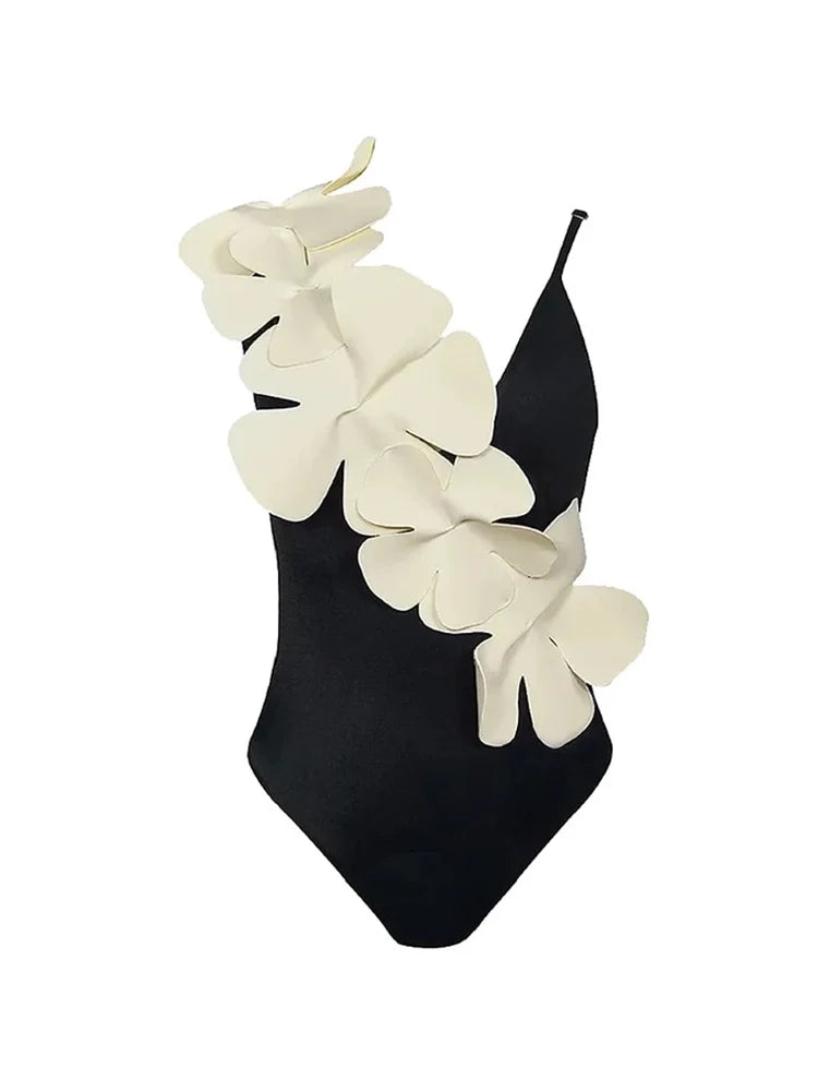 Ensemble de maillot de bain à fleurs fraîches et nouées