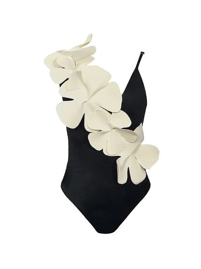 Ensemble de maillot de bain à fleurs fraîches et nouées